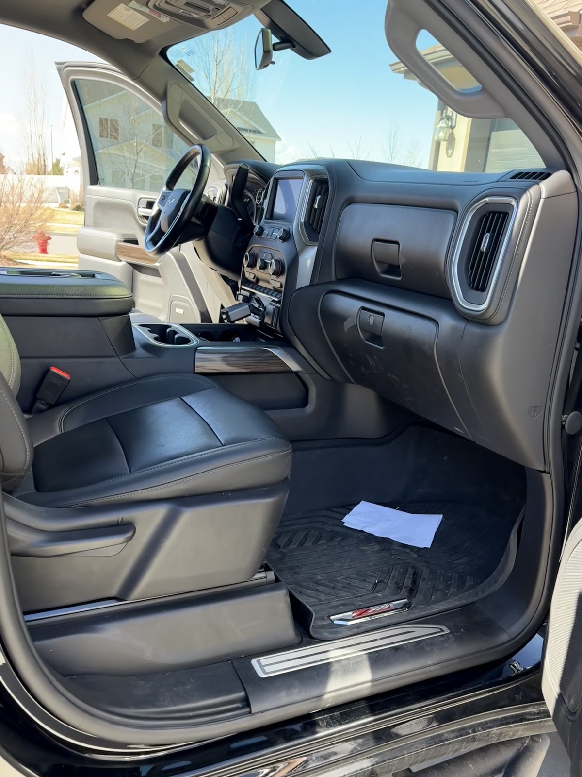Truck interior before detailing
